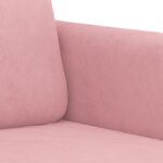 vidaXL Ensemble de canapés 3 Pièces rose velours