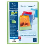 Protège-documents En Polypropylène Semi-rigide Kreacover® Chromaline 200 Vues - A4 - Couleurs Assorties - X 8 - Exacompta