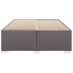 vidaXL Cadre de lit Gris 140x200 cm Similicuir