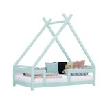 Lit cabane enfant TAHUKA 80 x 160 bleu clair