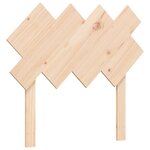 vidaXL Cadre de lit et tête de lit 100x200 cm bois massif