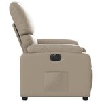 vidaXL Fauteuil inclinable électrique Cappuccino Similicuir