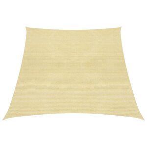 vidaXL Voile d'ombrage 160 g/m² Beige 4/5x3 m PEHD