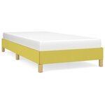 vidaXL Cadre de lit Vert 90x200 cm Tissu