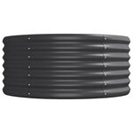 vidaXL Lit surélevé de jardin Acier enduit de poudre Anthracite