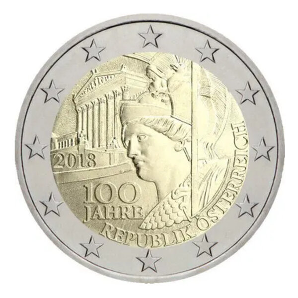 2 euros commémorative Autriche 2018 - Centenaire de la République.