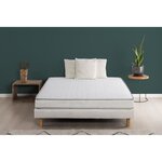 Ensemble matelas mousse à mémoire de forme + sommier 140 x 190 cm