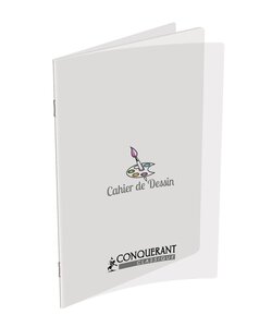Cahier POLYPRO 24 x 32 cm 48 pages 120g Uni Dessin x 10 CONQUÉRANT