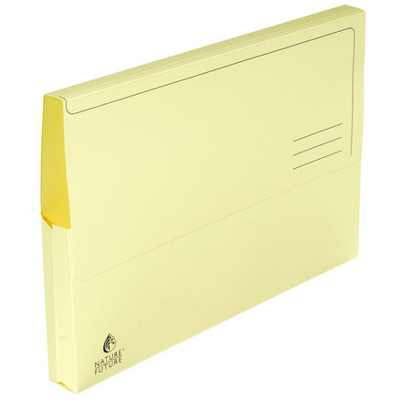 Pack de 50 Chemises poche pour A4 220 g/m² 24 x 32 cm Jaune Canari EXACOMPTA