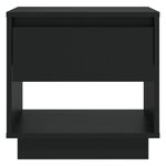 vidaXL Tables de chevet 2 Pièces Noir 45x34x44 cm Aggloméré