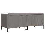 vidaXL Canapé à 2 places taupe tissu