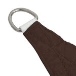 vidaXL Voile de parasol Tissu Oxford triangulaire 4x5x6 4 m Marron