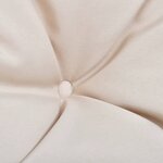 vidaXL Coussin crème pour balancelle 120 cm