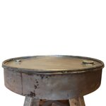 vidaXL Table basse Bois de récupération massif 60x45 cm Argenté