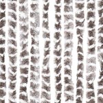 vidaXL Rideau anti-mouches taupe et blanc 100x230 cm chenille