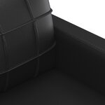 vidaXL Ensemble de canapés 2 Pièces avec coussins noir similicuir