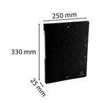 Boite De Classement Exabox Dos 25mm Carte Lustrée Scotten - A4 - Noir - X 10 - Exacompta