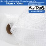 Lot de 6 rouleaux de film bulle d'air largeur 75cm x longueur 100m - gamme air'roll coex