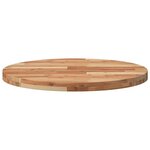 vidaXL Dessus de table rond Ø70x4 cm bois massif d'acacia