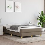 vidaXL Cadre de lit Taupe 120x200 cm Tissu