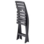 vidaXL Chaises de jardin pliables lot de 2 Plastique Anthracite