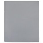 vidaXL Draps-housses Jersey 2 Pièces Gris 90x200 cm Coton