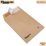 Lot de 250 enveloppes kraft brun uni b5 gamme courrier+