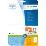 Pqt 200 etiquettes premium 25 feuilles a4 105 x 74 mm blanc herma