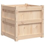 vidaXL Jardinières 2 Pièces bois de pin massif