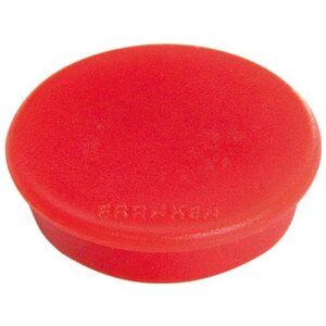 Lot de 10 aimants extra fort 38 mm H 12 mm anti-rayure Rouge FRANKEN