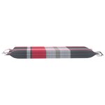 vidaXL Chaise longue à bascule avec coussin Bois de teck solide