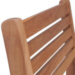 vidaXL Chaises de jardin 2 Pièces avec coussins rouge Bois de teck massif