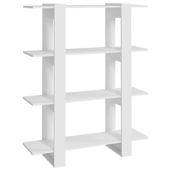 vidaXL Bibliothèque/Séparateur de pièce Blanc 100x30x123 5 cm