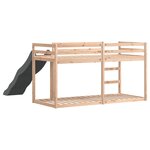 vidaXL Lit superposé avec toboggan et échelle 90x190cm bois pin massif