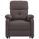 vidaXL Fauteuil électrique de massage Marron foncé Tissu