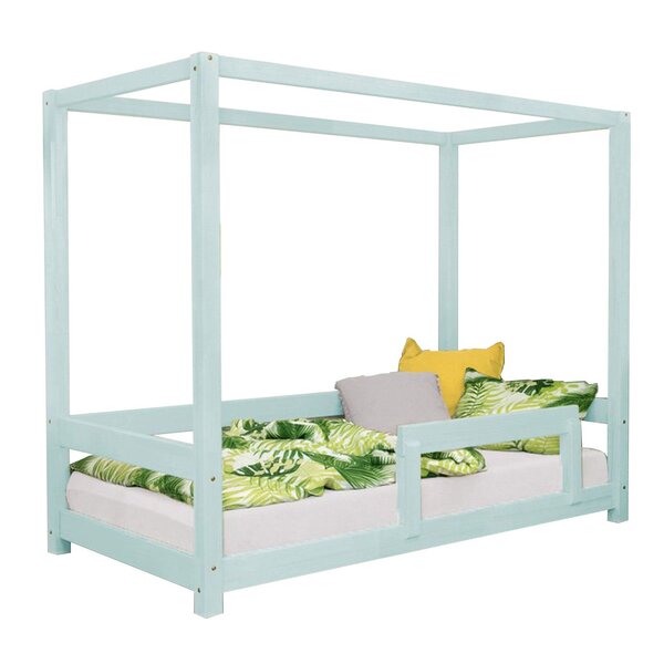 Lit cabane enfant BUNKY 80 x 180 bleu clair