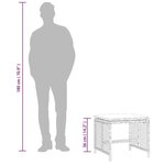 vidaXL Tabourets de jardin et coussins lot de 4 marron résine tressée