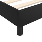 vidaXL Sommier à lattes de lit avec matelas Noir 160x200 cm