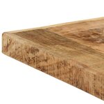 vidaXL Table à manger 140x70x75 cm Bois de manguier massif brut