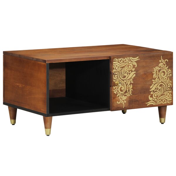 vidaXL Table basse 80x50x40 cm en bois de mangue massif