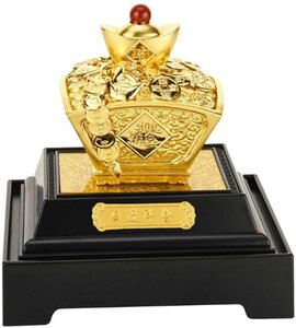 Pièce de monnaie en Cupronickel - Or g Millésime 2024 Mini Figurine TREASURES OF GOLD