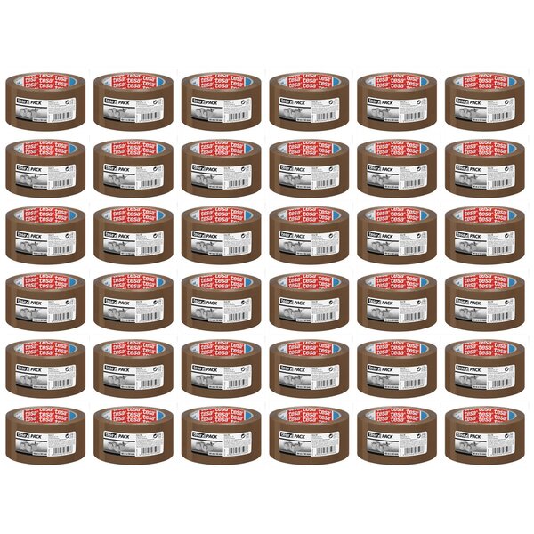 Adhésif d'emballage PP tesapack 66m x 50mm Marron x 36 TESA