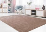 Tapis d'intérieur uni 120 x 180 cm - Beige