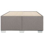 vidaXL Cadre de lit taupe 120x190 cm tissu