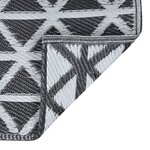 vidaXL Tapis d'extérieur Noir 80x150 cm PP