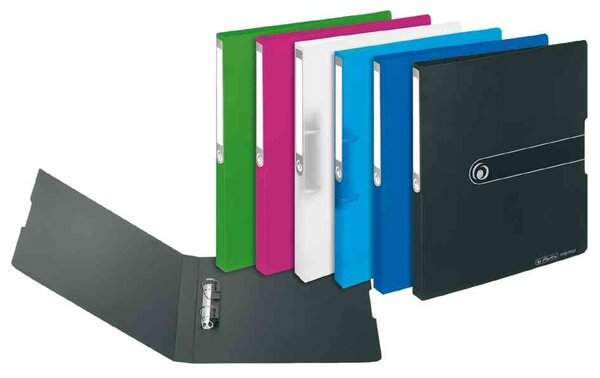 Classeur à anneaux easy orga to go, A4, 2 anneaux,bleu opaque HERLITZ