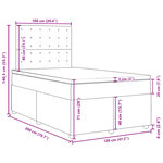 vidaXL Sommier à lattes de lit avec matelas Marron foncé 120x200 cm