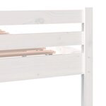 vidaXL Cadre de lit Blanc Bois massif 200x200 cm