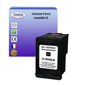 T3azur - cartouche d'encre compatible remplace hp 304 304xl noire pour hp deskjet 2633 2634 2635 2652 2655