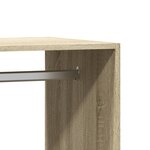 vidaXL Garde-robe noir 77x48x102 cm bois d'ingénierie